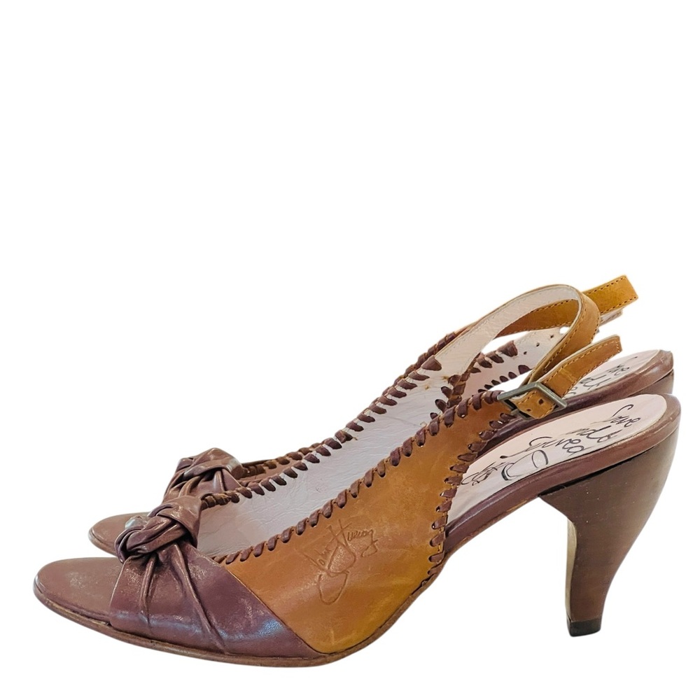 John Fluevog served and be served sling back sandals - Picture 2 of 10